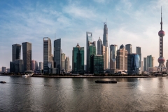 Shanghai skyline by day