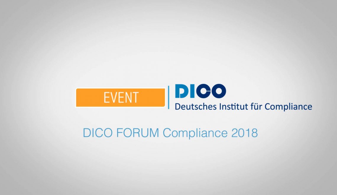 Eventfilm zum 5. DICO FORUM Compliance 2018